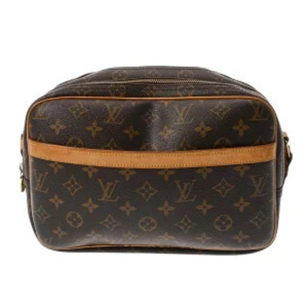 Louis Vuitton Monogram Reporter Brown Canvas Shoulder Bag